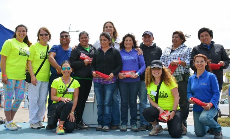 Participantes del encuentro deportivo.