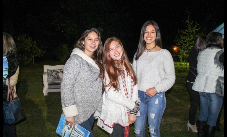 Francesca Centonzio, Carolina Flores y Catalina Morales.