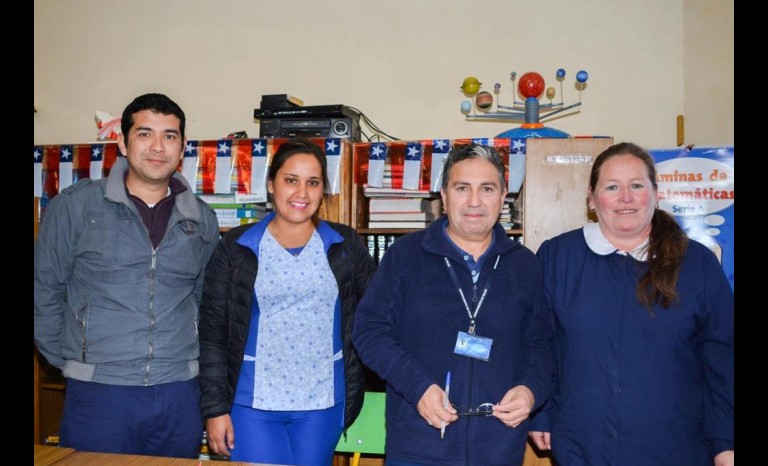 Gabriel Hormazábal, Silvia Rojas, Rodrigo Espinoza, y Paula Guerra.