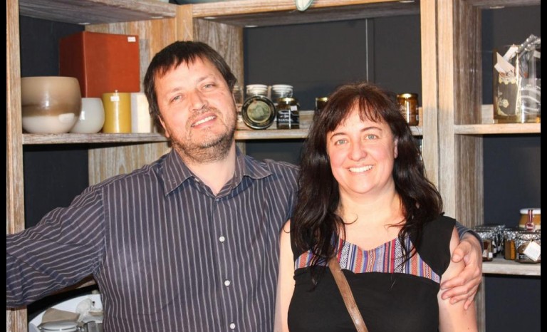 Gustavo Bresky y Andrea Sáez.