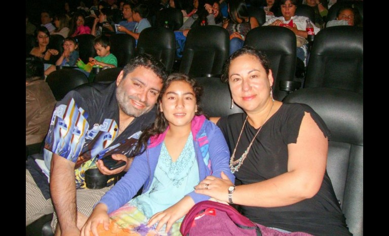 Julio Gajardo, Beatriz Gajardo y Gloria Martínez.