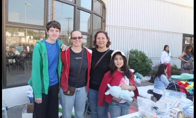 Loic Jobidon, Hélène Imbeault, Gloria Martínez y Beatriz Gajardo.