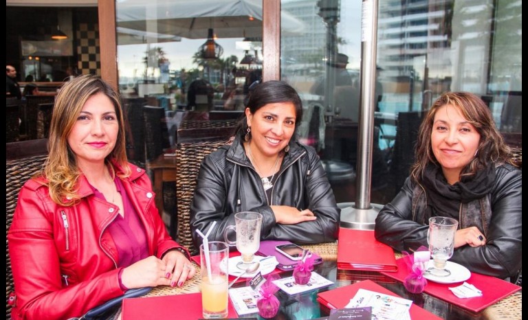 María Carolina Adaros, Nitza Pinochet y Fabiola Quiroz.