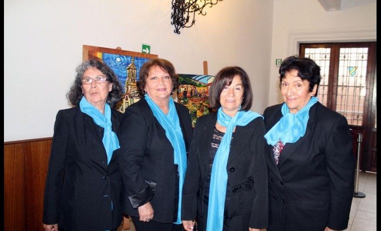 María Mercedes Barrios, Hilda Astudillo, Patricia Castillo y Norma Zepeda.
