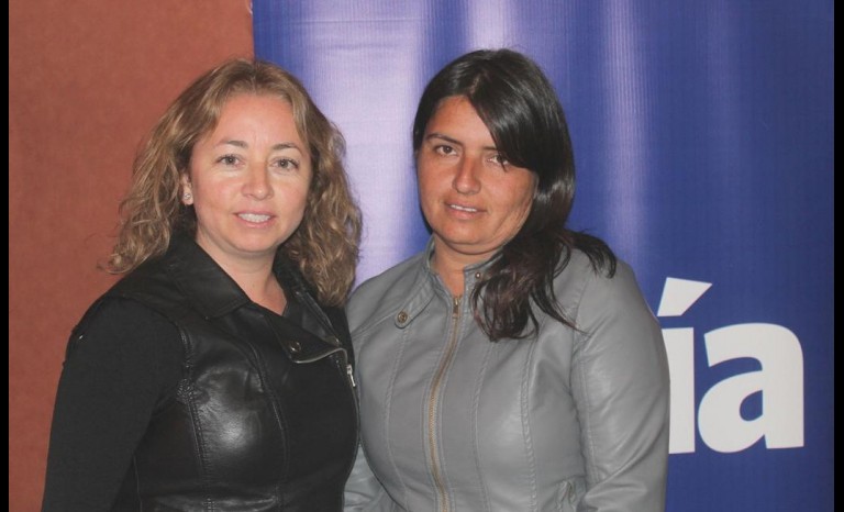 María Muñoz y Yarella Campos.