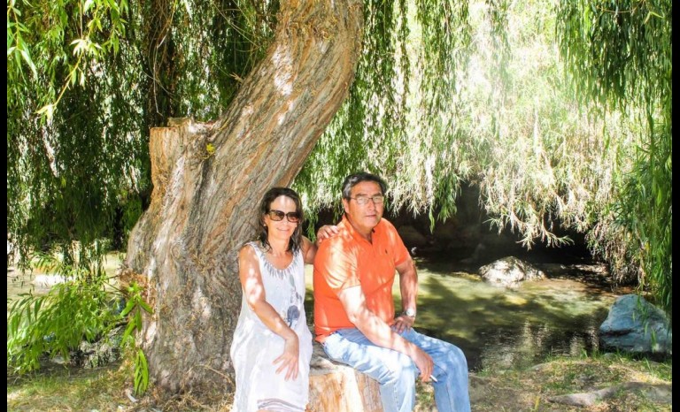 Pilar Balanda y Ricardo Balanda, propietario del camping. 