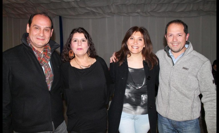 Renán Ahumada, Elizabeth Mandiola, Silvia Maldonado y Marcelo Carvajal.