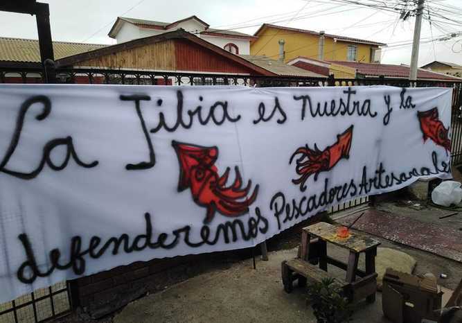 El pasado 8 de junio los pescadores artesanales protestaron porque el TC acogió la reclamación de la Pesquera Landes, que busca eliminar la Ley de la Jibia.