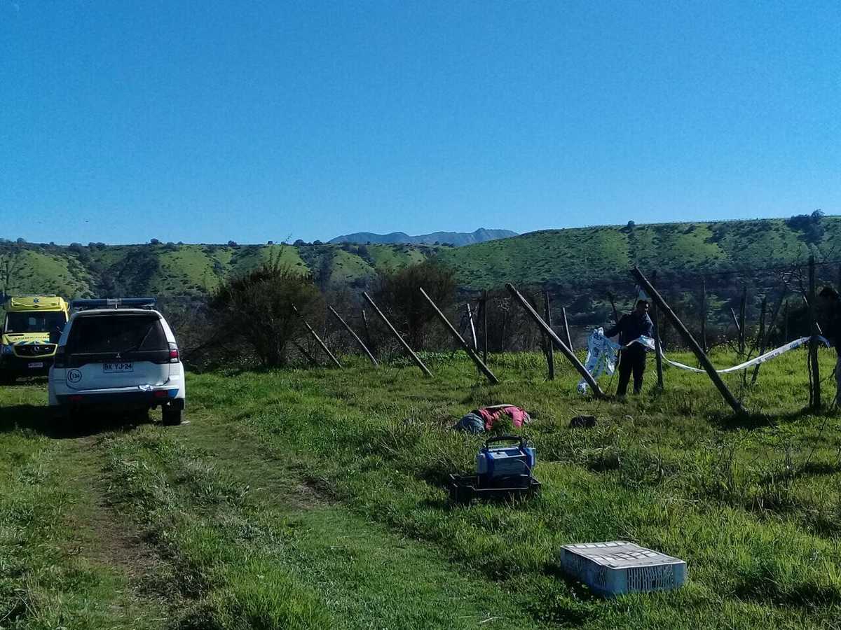 El hecho se produjo en la parcela n° 13 del sector de La Silleta