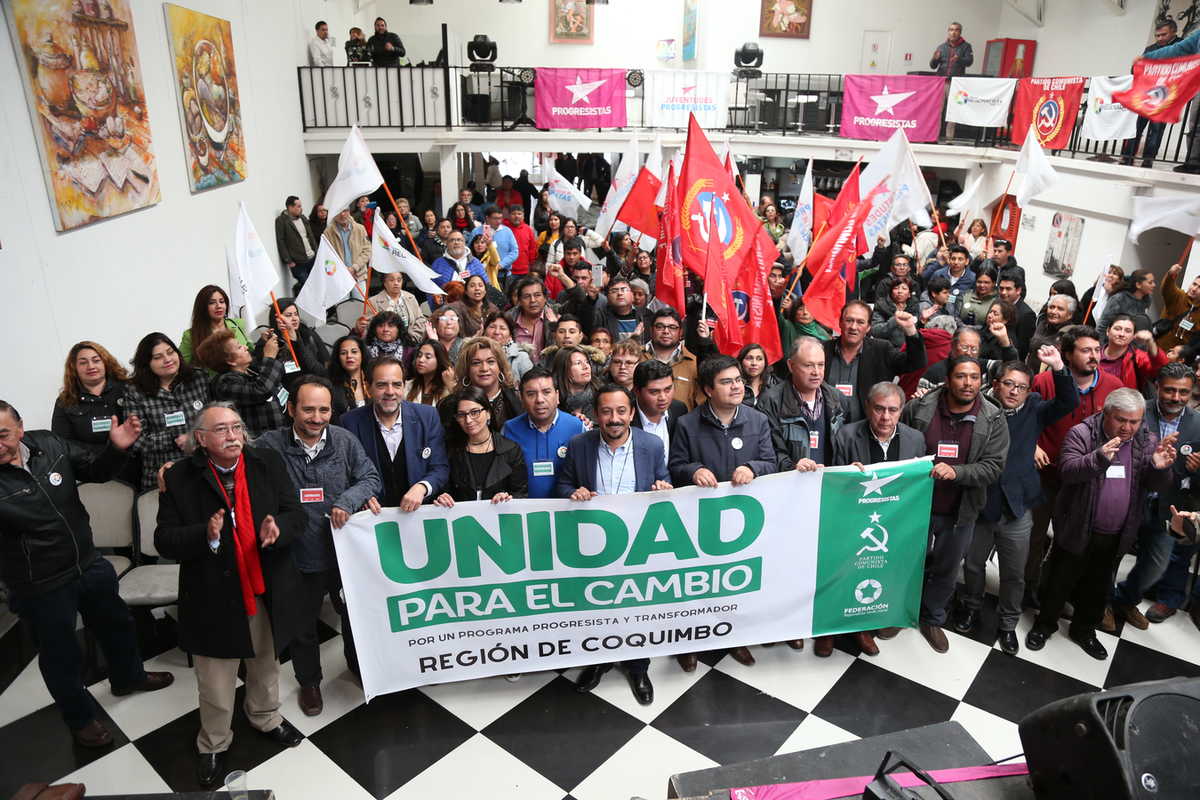 El Partido Comunista de Chile, Partido Progresista y Federación Regionalista Verde Social, conforman  el nuevo pacto “Unidad para el Cambio”.
