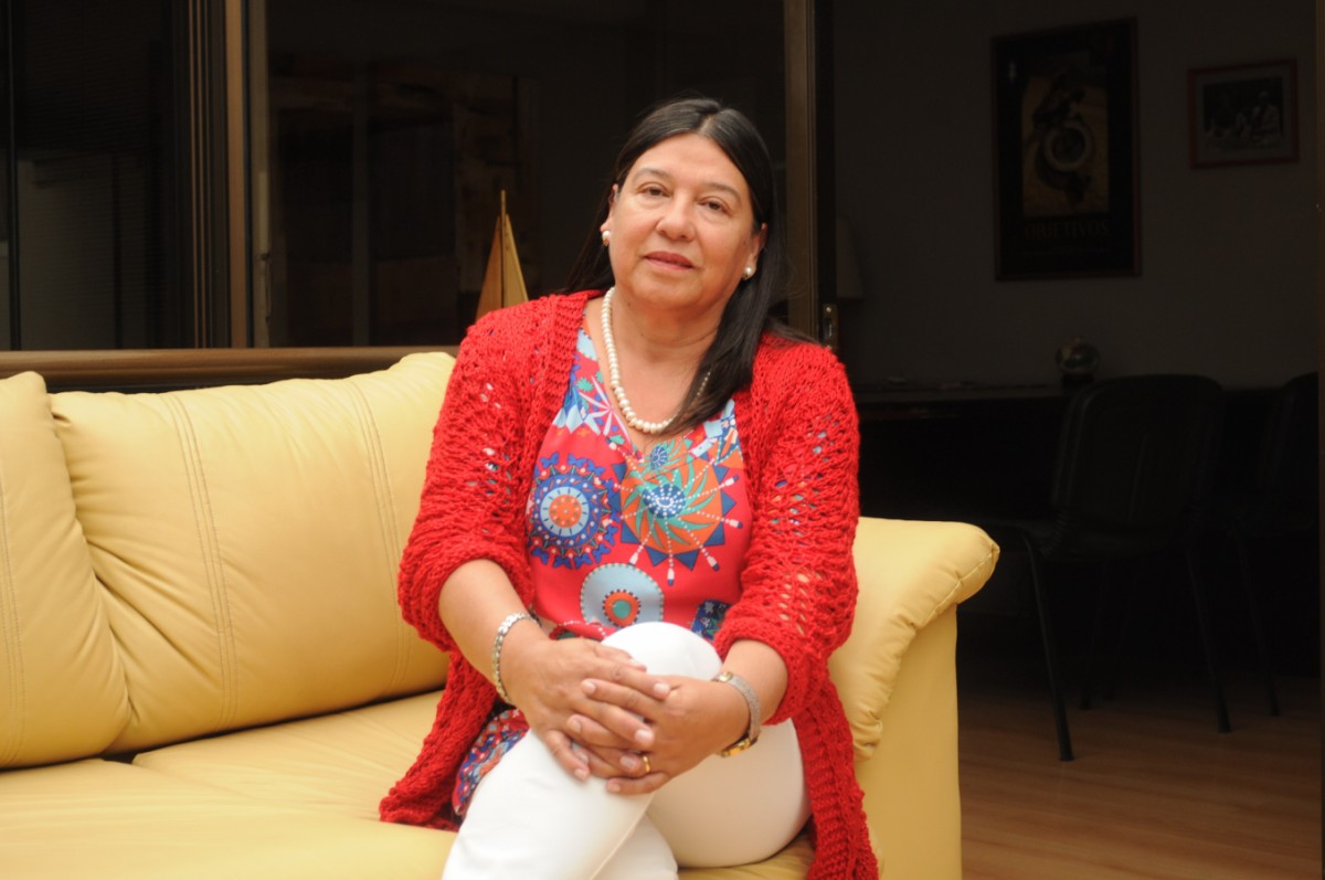 La secretaria regional enfatiza en que bajo ninguna circunstancia se busca perjudicar a los agricultores y que los derechos ya otorgados no se van a tocar. FOTO ANDREA CANTILLANES 