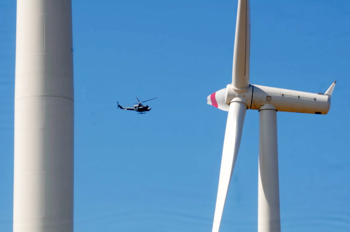 Goldwind proveerá de 32 aerogeneradores de 2,5 MW. Cada rotor, compuesto de tres aspas, tendrá un diámetro de 121 metros. FOTO EL DÍA 