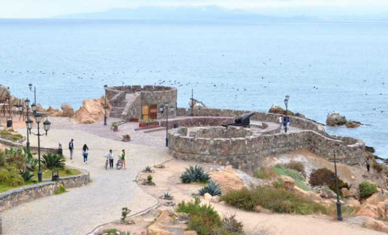 El Fuerte Lambert de Coquimbo, uno de los sitios turísticos más visitado también se ha visto afectado por la disminución de turistas.