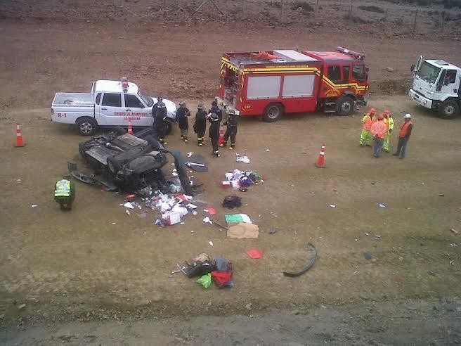 Accidente en Ruta 5 deja dos heridos 