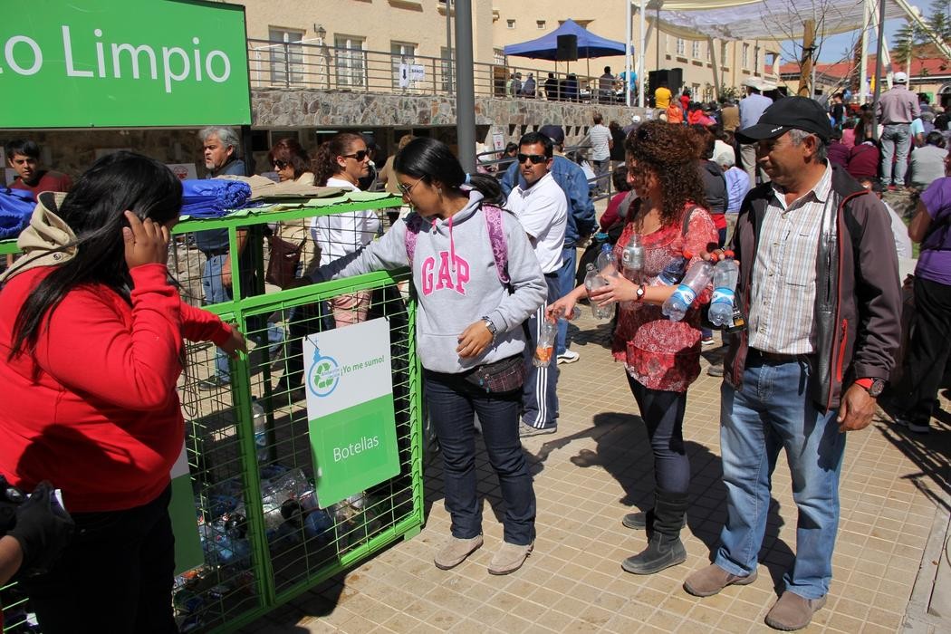 En Andacollo lanzan campaña para  reciclar basura durante la Fiesta Grande