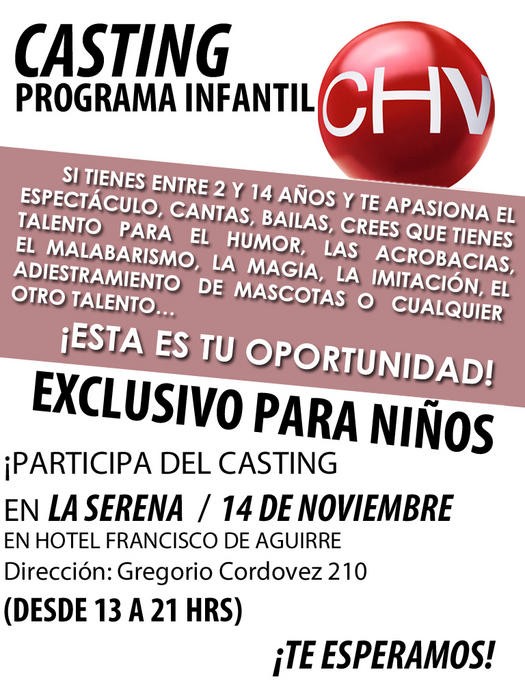 Chilevisión realizará casting para "Súper estrellas" en la región