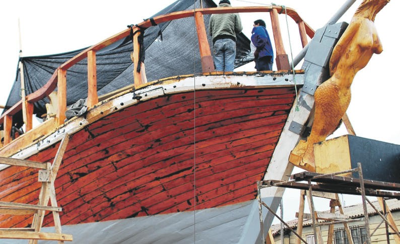 El gigante pirata que espera navegar por la bahía de Coquimbo