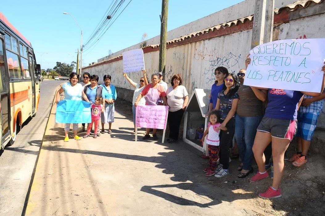 Indignación en habitantes de la antena por falta de seguridad  vial que pone en riesgo sus vidas
