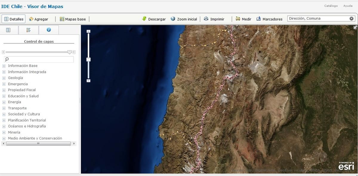Bienes Nacionales lanza mapa digital de Chile