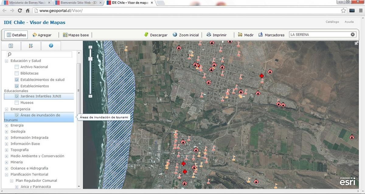 Bienes Nacionales presentó mapa digital de Chile