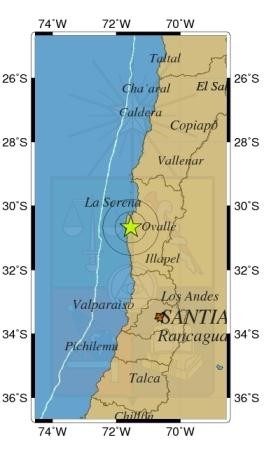 Cuatro sismos sacuden la Región de Coquimbo