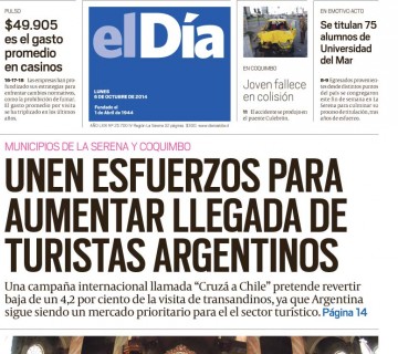 Diario El Día impreso 07-10-2014