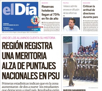 Diario El Día impreso 27-12-2014