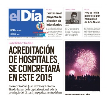 Diario El Día impreso 02-01-2015