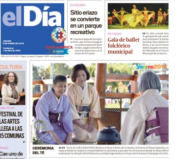 Diario El Día impreso 08-01-2015