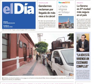 Diario El Día impreso 10-01-2015