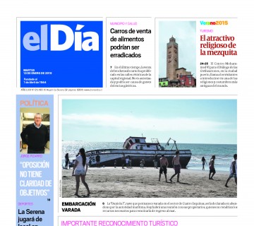 Diario El Día impreso 12-01-2015