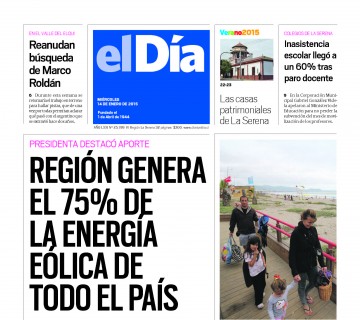 Diario El Día impreso 13-01-2015