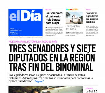 Diario El Día impreso 14-01-2015