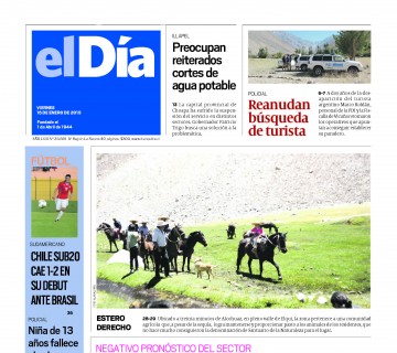 Diario El Día impreso 16-01-2015