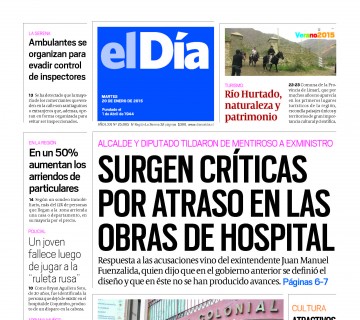 Diario El Día impreso 19-01-2015