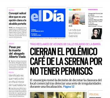 Diario El Día impreso 30-01-2015