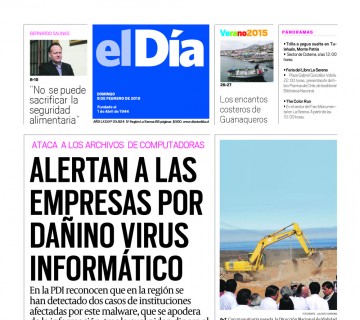 Diario El Día impreso 08-02-2015