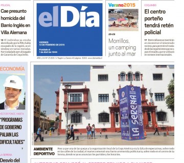 Diario El Día impreso 13-02-2015