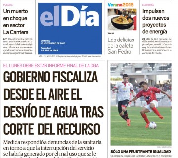 Diario El Día impreso 15-02-2015