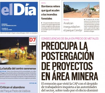 Diario El Día impreso 22-02-2015