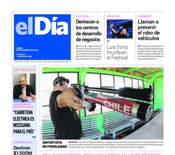 Diario El Día impreso 23-02-2015