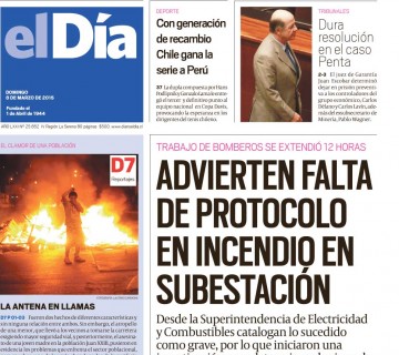 Diario El Día impreso 08-03-2015