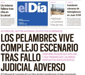 Diario El Día impreso 10-03-2015