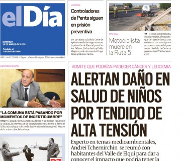 Diario El Día impreso 15-03-2015