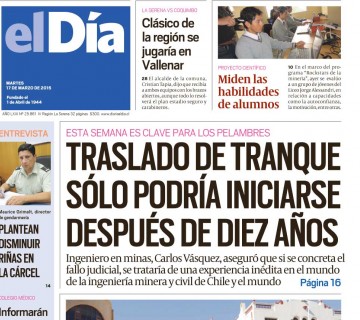 Diario El Día impreso 17-03-2015