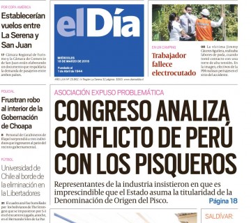 Diario El Día impreso 18-03-2015