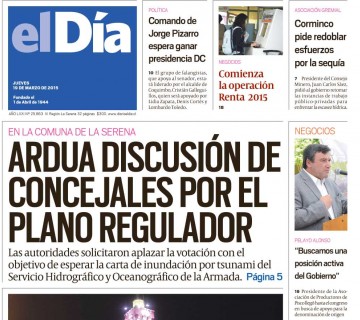 Diario El Día impreso 19-03-2015