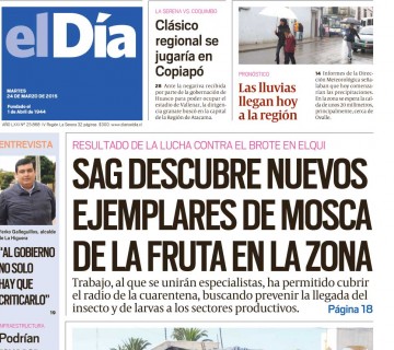 Diario El Día impreso 23-03-2015