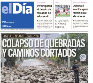 Diario El Día impreso 26-03-2015