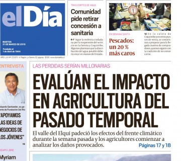 Diario El Día impreso 31-03-2015